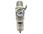 Air Filter Regulator 1/2" with Gauge and Bracket